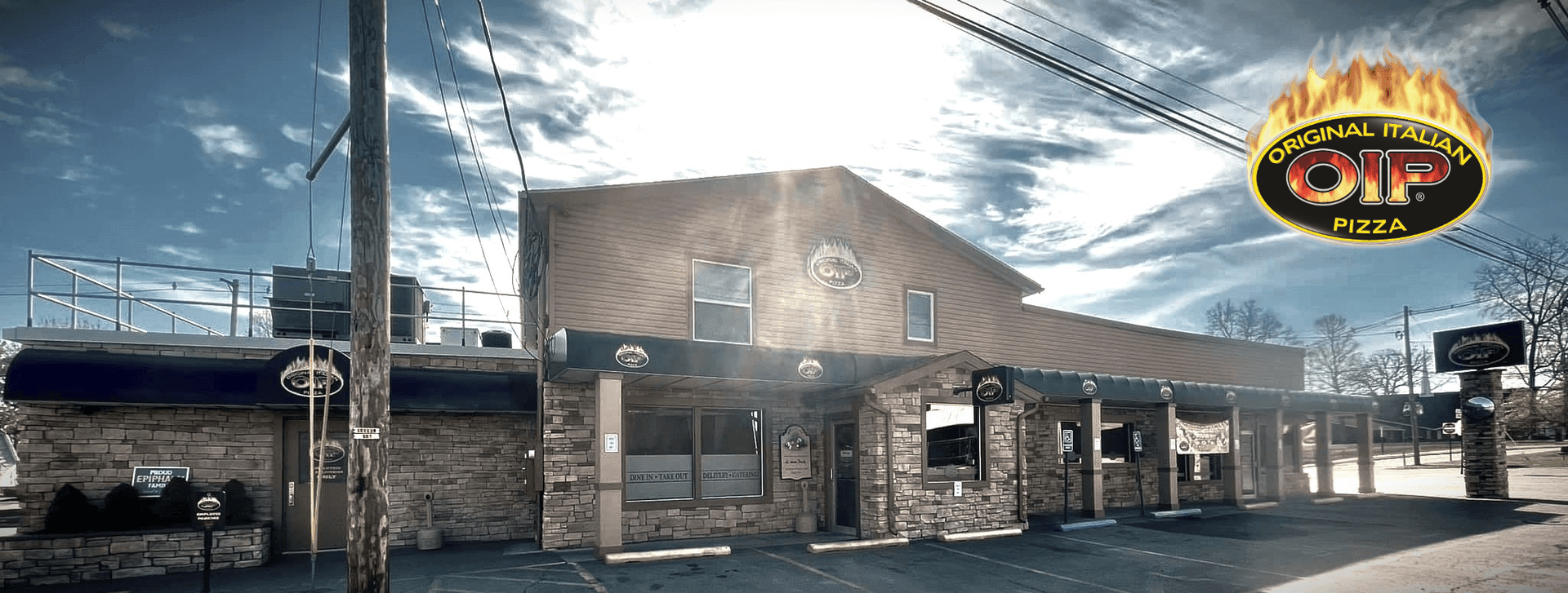 Picture of exterior of OIP with Logo in the upper right corner